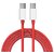 Voltrexon Type C to Type C Fast Charging Cable  Data  Charging Cable PD Dash WRAP Fast Charging (RED)