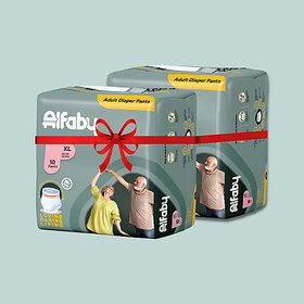 Alfaby Anti-Bacterial Comfy Pants| Rash free | Leak Proof - XL (20 Pieces)