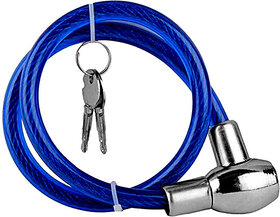 Multipurpose Locker Cable Lock (Multicolour) Cable Lock (Blue, Black, Red)