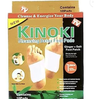 Kinoki Detox Foot Pads  Pack of 10  Cleansing Toxin Remover Foot Patches  Natural Herbal Formula  Refresh, Relax