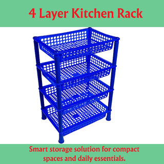 4 Layer Kitchen Rack For Storing Fruits And Vegetables