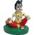 Shree Krishna Murti for Home Temple | Resin Murti for Home Temple, Office, Car Dashboard & Gifting (RED, 4 Inch) (Red)