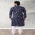 Raivat Ethnic Navy Blue Colour Cotton Kurta Pajama 1179