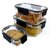 William Storage Continers 3 pcs, For kitchen and Grocery Storage, (300ml + 800ml + 1200ml sizes)