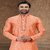 Raivat Ethnic Orange Colour Jacquard Banarasi Silk Thread Work Kurta Pajama 2027