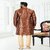 Raivat Ethnic Rust Brown Colour Banarasi Silk Digital Print Kurta Pajama 2068
