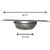 (Set of 1) Durable Stainless Steel Kitchen Sink Pop-Up Strainer 11 cm