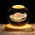 3D Crystal Saturn Night Lamp - Decorative Night Light for Children's Room and Holiday Decor