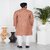 Raivat Ethnic Light Brown Colour Linen Cotton Pintux Work Kurta Pajama 3142