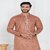 Raivat Ethnic Light Brown Colour Linen Cotton Pintux Work Kurta Pajama 3142