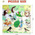 Anmolg Wooden Birds Picture Learning Puzzle Board for Kids with 8 Knob Educational Board Games
