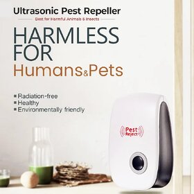 Pest Reject/Repellent Ultrasonic Electronic Machine(1 Unit)  with 4 NOs of Good Night Fast Card - Pack of 5