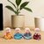 Tiny Shiny Colorful 4 Monks Buddha Monk Statues for Home Decor and Gifts  Cute Meditating Monk Statues Figurines