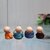 Tiny Shiny Colorful 4 Monks Buddha Monk Statues for Home Decor and Gifts  Cute Meditating Monk Statues Figurines