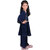 Kid Kupboard Cotton Girls Kurti and Plazzo Set, Dark Blue, Full-Sleeves, 7-8 Years KIDS7698