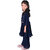 Kid Kupboard Cotton Girls Kurti and Plazzo Set, Dark Blue, Full-Sleeves, 7-8 Years KIDS7698