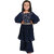 Kid Kupboard Cotton Girls Kurti and Plazzo Set, Dark Blue, Full-Sleeves, 6-7 Years KIDS7700