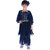 Kid Kupboard Cotton Girls Kurti and Plazzo Set, Dark Blue, Full-Sleeves, 8-9 Years KIDS7703