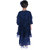 Kid Kupboard Cotton Girls Kurti and Plazzo Set, Dark Blue, Full-Sleeves, 8-9 Years KIDS7703