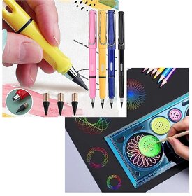 Combo of  Kids Birthday Party Return Gift Item in Drawing for (Pack of 2)  Inkless Pencil Reusable Everlasting Pencil Eraser Forever Writing 2 Pcs