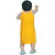 Kid Kupboard Cotton Baby Girls A-Line Frock, Yellow, Sleeveless, 2-3 Years KIDS7709