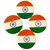 (Pack of 4) Indian Flag Lapel Pin Unisex Brooch Tiranga Badge For Shirts, T-Shirt, Saree and Coat (Multicolor)