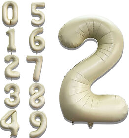 Fun Town Solid White 2 Number Foil Balloons 32 Birthday Party Decoration Helium Supported
