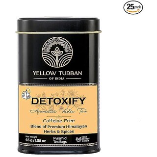 Yellow Turban Premium Spiced Tea | With 7 Refreshing Natural Vedic Spices and Herbs |100 Gram  Assam | Granule Tea | Assam Granule | Vacuum Packed for Freshness