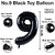Fun Town Solid Black 9 Number Foil Balloons 32 9th Birthday Party Decoration Helium Supported