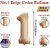 Fun Town Solid Beige 1/one Number Foil Balloons 32 1st Birthday Party Decoration Helium Supported
