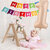 Fun Town Solid Beige 1/one Number Foil Balloons 32 1st Birthday Party Decoration Helium Supported