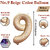 Fun Town Solid Beige 9/Nine Number Foil Balloons 32 9th Birthday Party Decoration Helium Supported