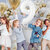 Fun Town Solid White 9th Number Foil Balloons 32 toy Birthday Party Decoration Helium Supported