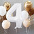 Fun Town Solid White 4 Number Foil Balloons 32 4th Birthday Party Decoration Helium Supported