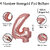 Fun Town Solid Rose Gold 4 Number Foil Balloons 32 Birthday Party Decoration Helium Supported