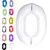 Fun Town Solid White 0 zero Number Foil Balloons 32 Birthday Party Decoration Helium Supported