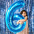Fun Town Solid Blue 6 Number Foil Balloons 32 Birthday Party Decoration Helium Supported