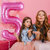 Fun Town Solid Pink 5 Number Foil Balloons 32 Birthday Party Decoration Helium Supported
