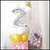Fun Town Solid Silver 2nd Number Foil Balloons 32 Birthday Party Decoration Helium Supported