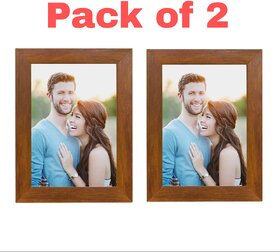 CHARKEE Wood Black Photo Frame Sets (Pack of 2)