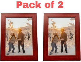 CHARKEE Wood Black Photo Frame Sets (Pack of 2)