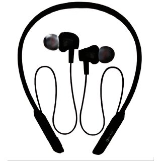 Charkeenb-804 Wireless Neckband in-The-Ear upto 20Hmusic Controls black_NB-804