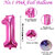 Princess Crown Pink 32 Inch 1st Number Toy Foil Balloon Set with Base  Birthday  Anniversary Decoration for Girls
