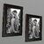 CHARKEE Wood Black Photo Frame Sets (Pack of 2)