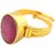 NATURAL RUBY (MANIK) STONE WITH PANCHDHATU ADJUSTABLE RING