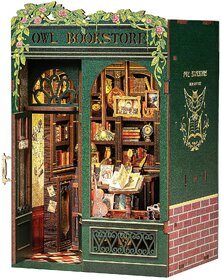 Owl Bookstore - beautifully detailed DIY Kit (with lights)