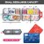 (Pack of 1) Travel Medicine Pill Box Mini Pocket Daily Pharmacy Container, Portable Pill Organizer Kit