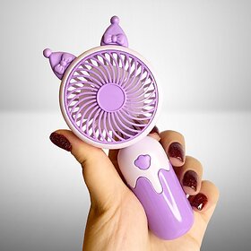 Charkee USB FanAssorted Pack of 1 Rechargeable Mini Portable Digital Hand Fan