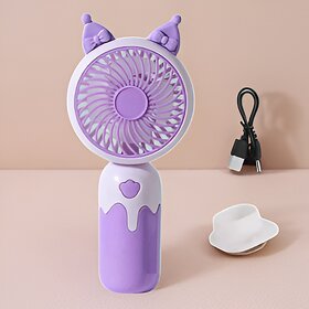 Charkee USB FanAssorted Pack of 1 Rechargeable Mini Portable Digital Hand Fan