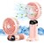 Charkee USB FanAssorted Pack of 1 Rechargeable Mini Portable Kitty Hand Fan